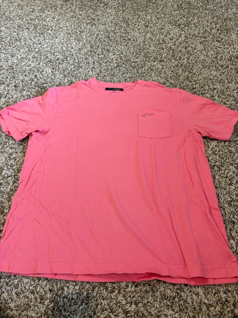 Greg Norman Men's Pink Pocket T-Shirt- Large - Picture 2 of 9